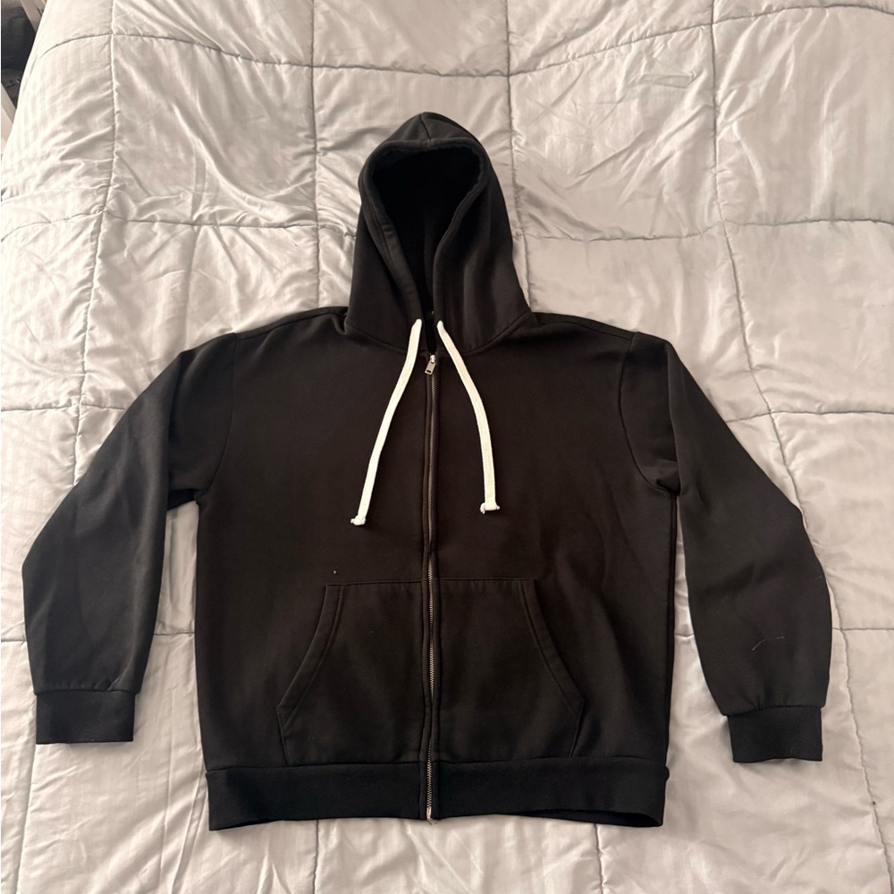 Forever 21 Black Zip Up Hoodie